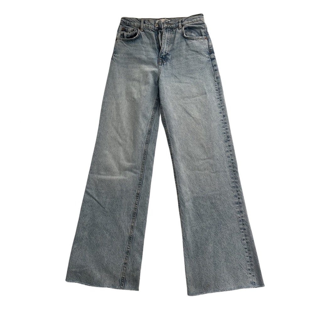Zara 90’s full length light wash jeans